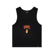 USC Trojans Women's Hype and Vice Black Cropped Tank